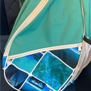 Kavu Aqua and Navy Ocean Surf Slingback